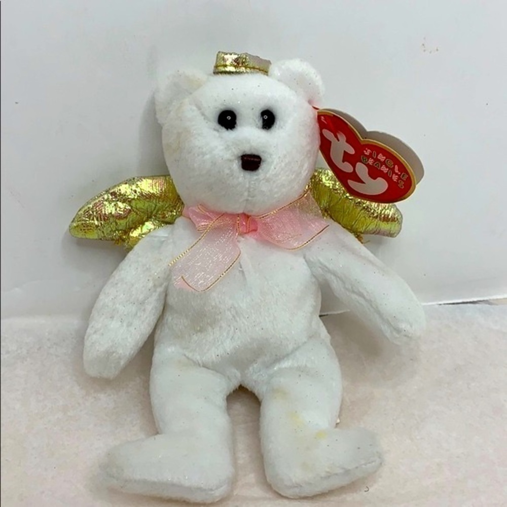 Ty Jingle Beanies Halo II Angel Bear